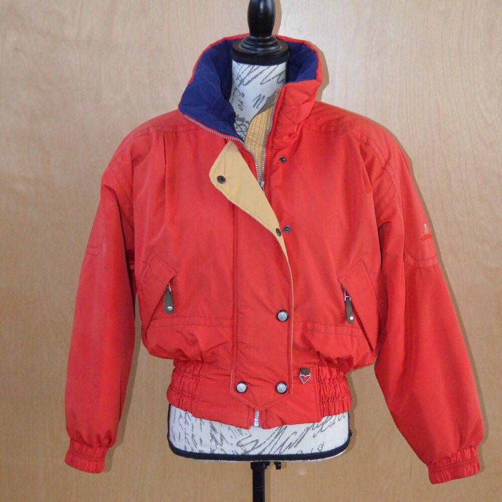 OBERMEYER Vintage ski jacket Anita style, size 8 Red